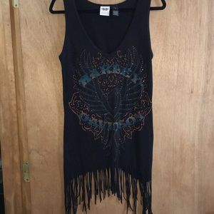 Harley Davidson fringe tank.